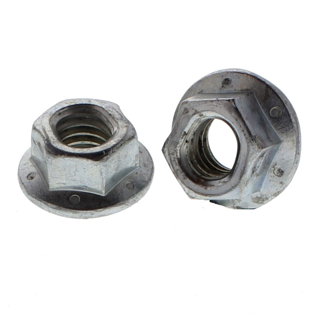 1/2"-13 Flange Lock Nuts — Grade G ASME B18.16.6, Zinc, Coarse, 50/PKG