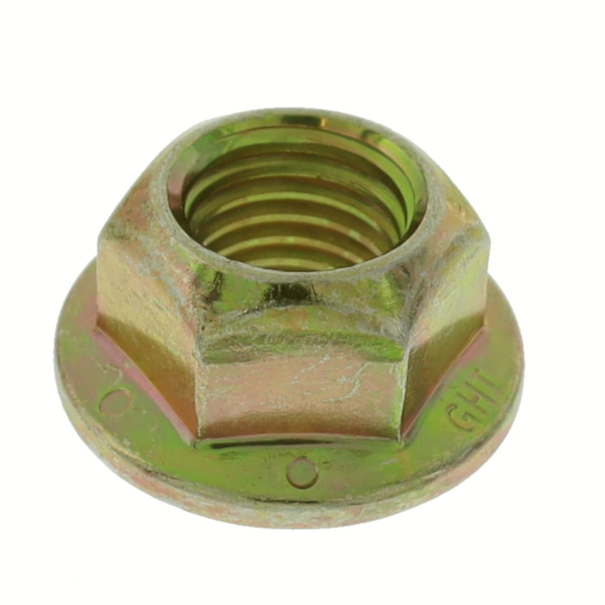 1/2"-13 Flange Lock Nuts - Grade G ASME B18.16.6, Zinc Yellow, Coarse, 50/PKG