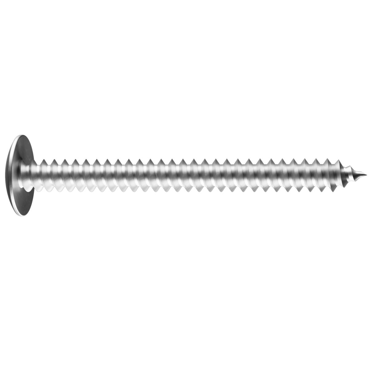 #10 x 1-1/4" Truss Head Phillips Tapping Screws — Zinc, 100/PKG