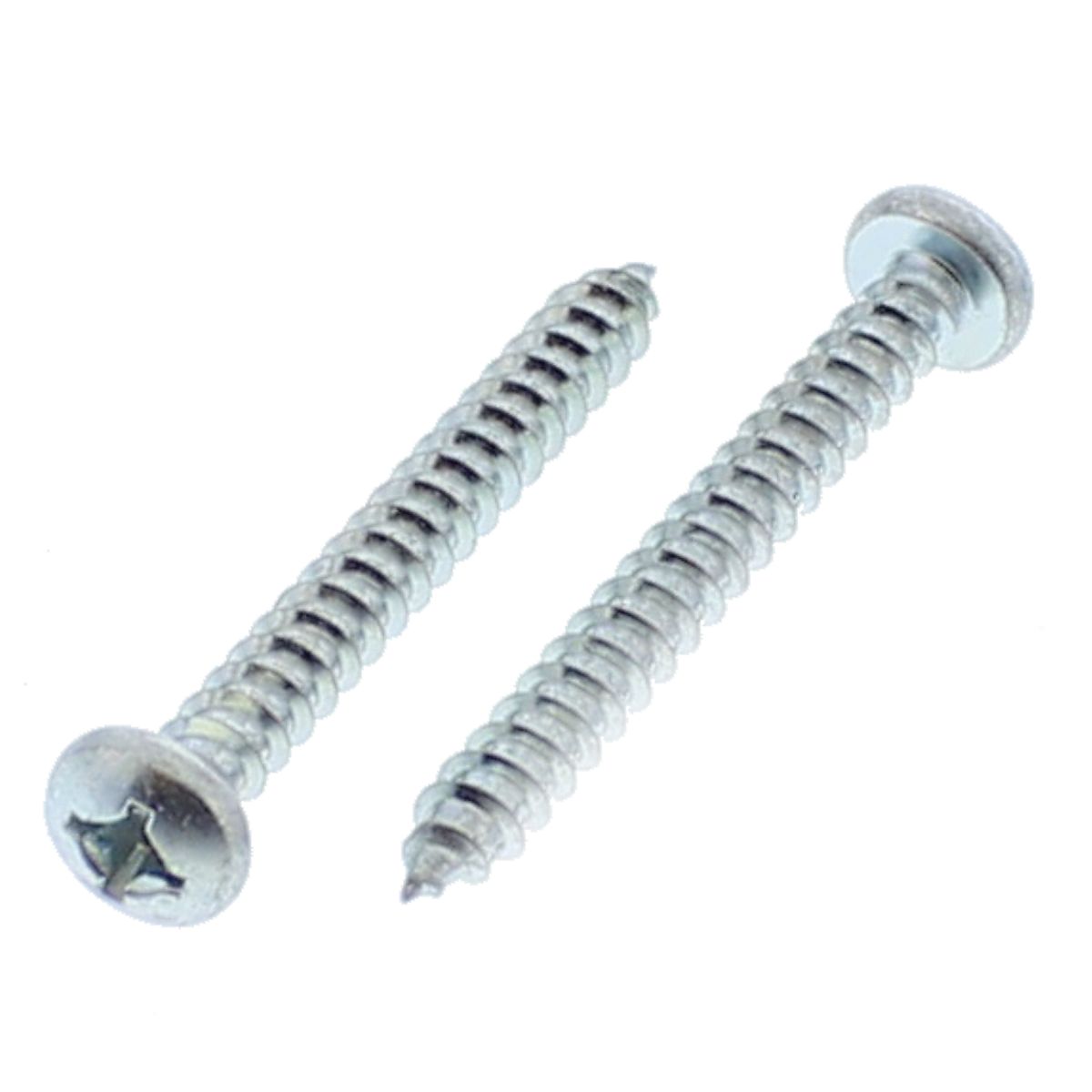 #6 x 5/8" Pan Head Phillips Tapping Screws — Zinc, 100/PKG