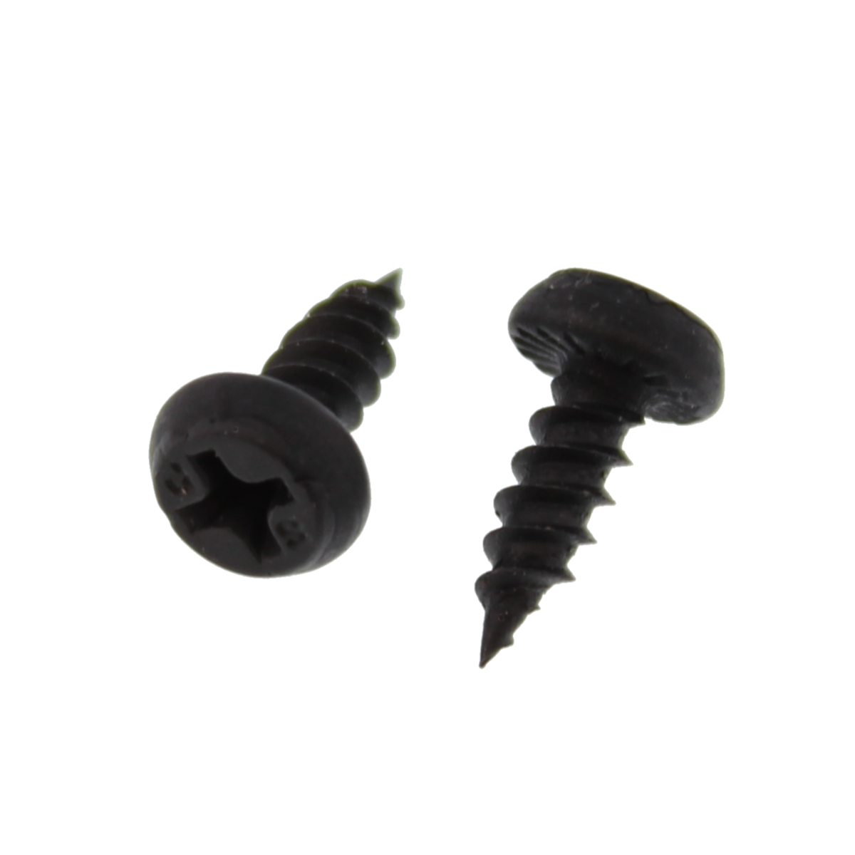 Tacoma Screw Products  #8-10 x 1 Round Washer Large Head Philips Wood  Screws — Type 17 Point, Black Phosphate, 100/PKG