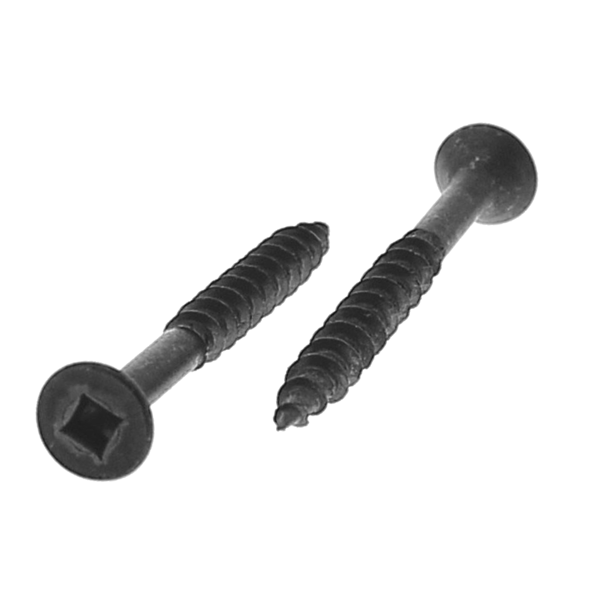 #8 x 3/4" Flat Head Square Drive Low Root Wood Screw Plain & Lubricated 100/PKG