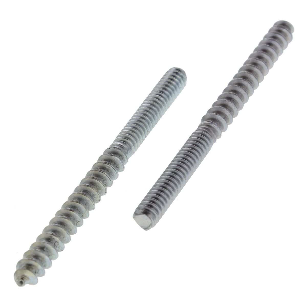 #10-24 x 2-1/2" Hanger Bolts, Zinc, 100/PKG