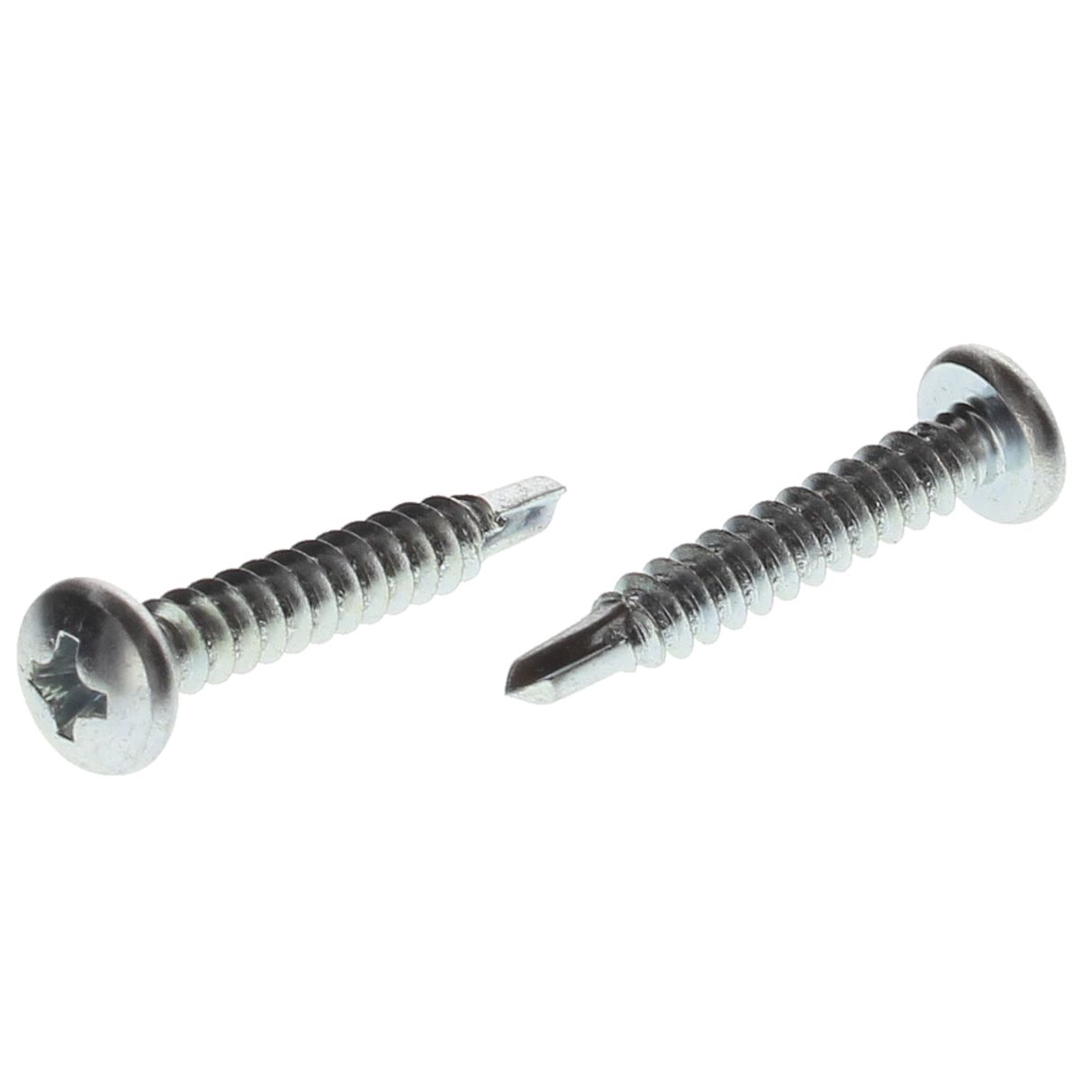 #6-20 x 1/2" Pan Head Phillips Self-Drilling Screws Zinc Type 2 Point 100/PKG