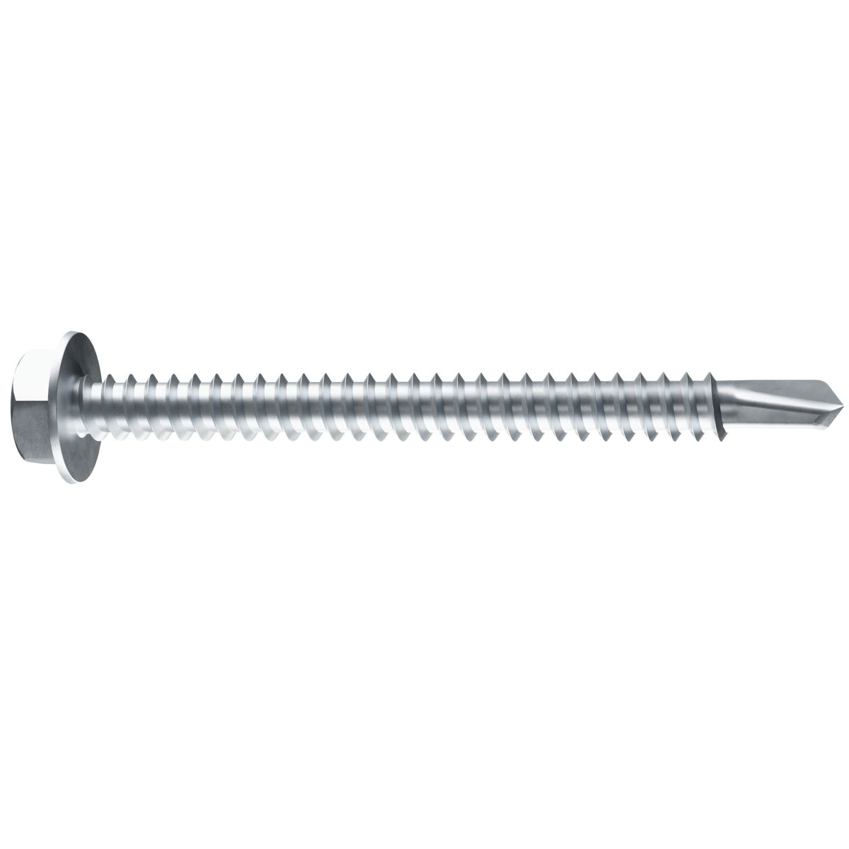 #10-16 x 1" Hex Washer Head Self-Drilling Screws Zinc Type 3 Point 100/PKG