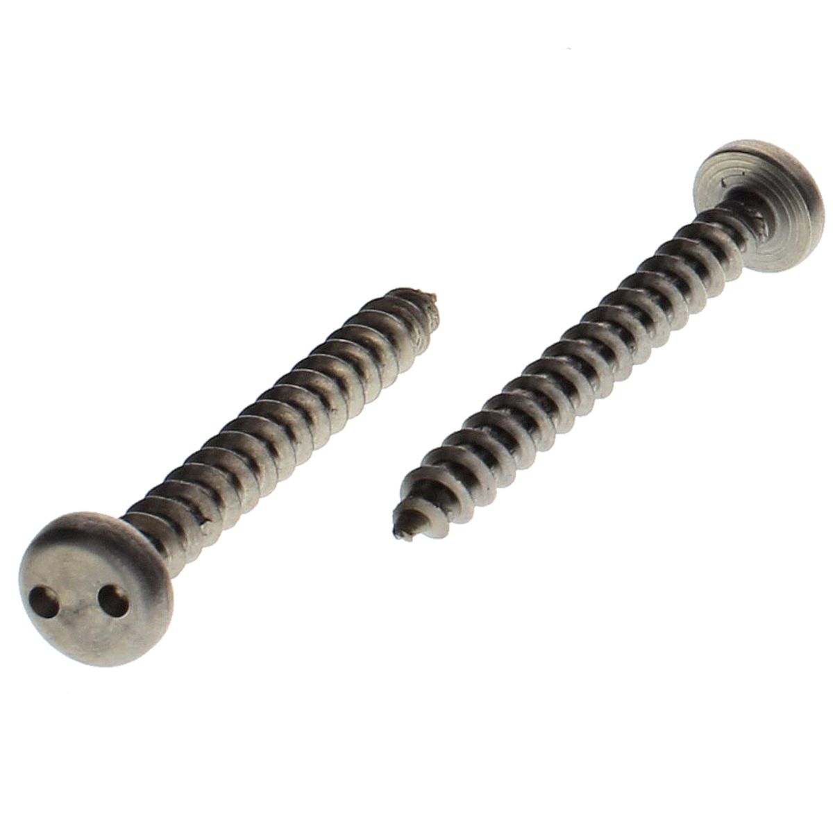 #14 x 1-1/2" Pan Head Spanner Security Tapping Screws — 18-8 Stainless Steel, 100/PKG