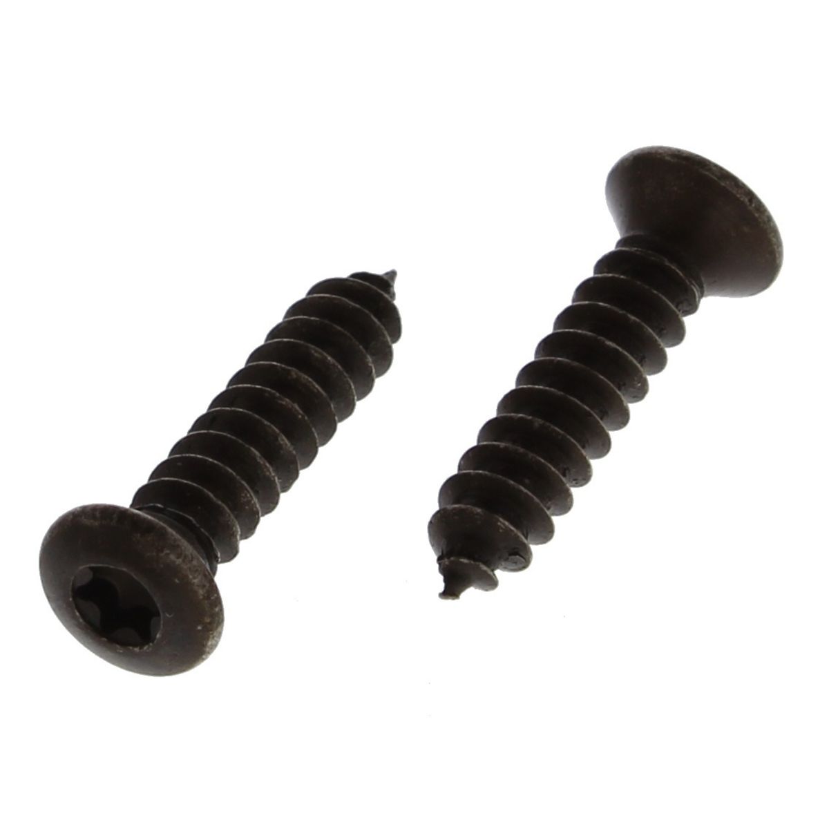 M4.2 (11/64") x 30 mm (1-3/16") Oval Torx Automotive Trim Screws, Black, 50/PKG