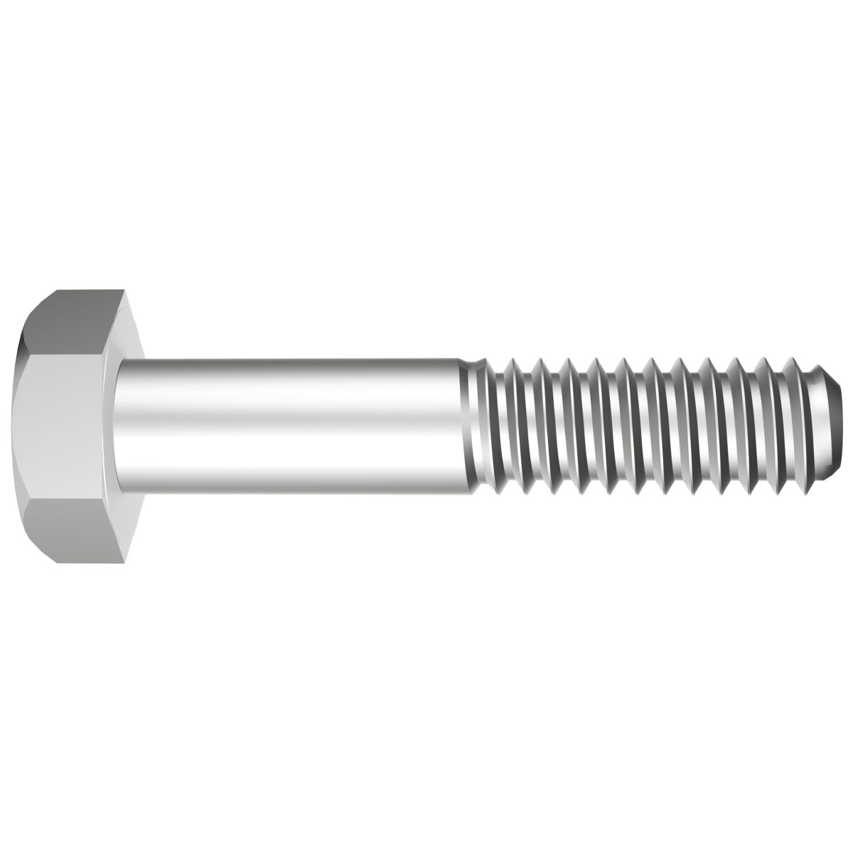 M6-1.0 x 55 mm Metric Hex Cap Screws - DIN 931, A2 Stainless Steel 50/PKG