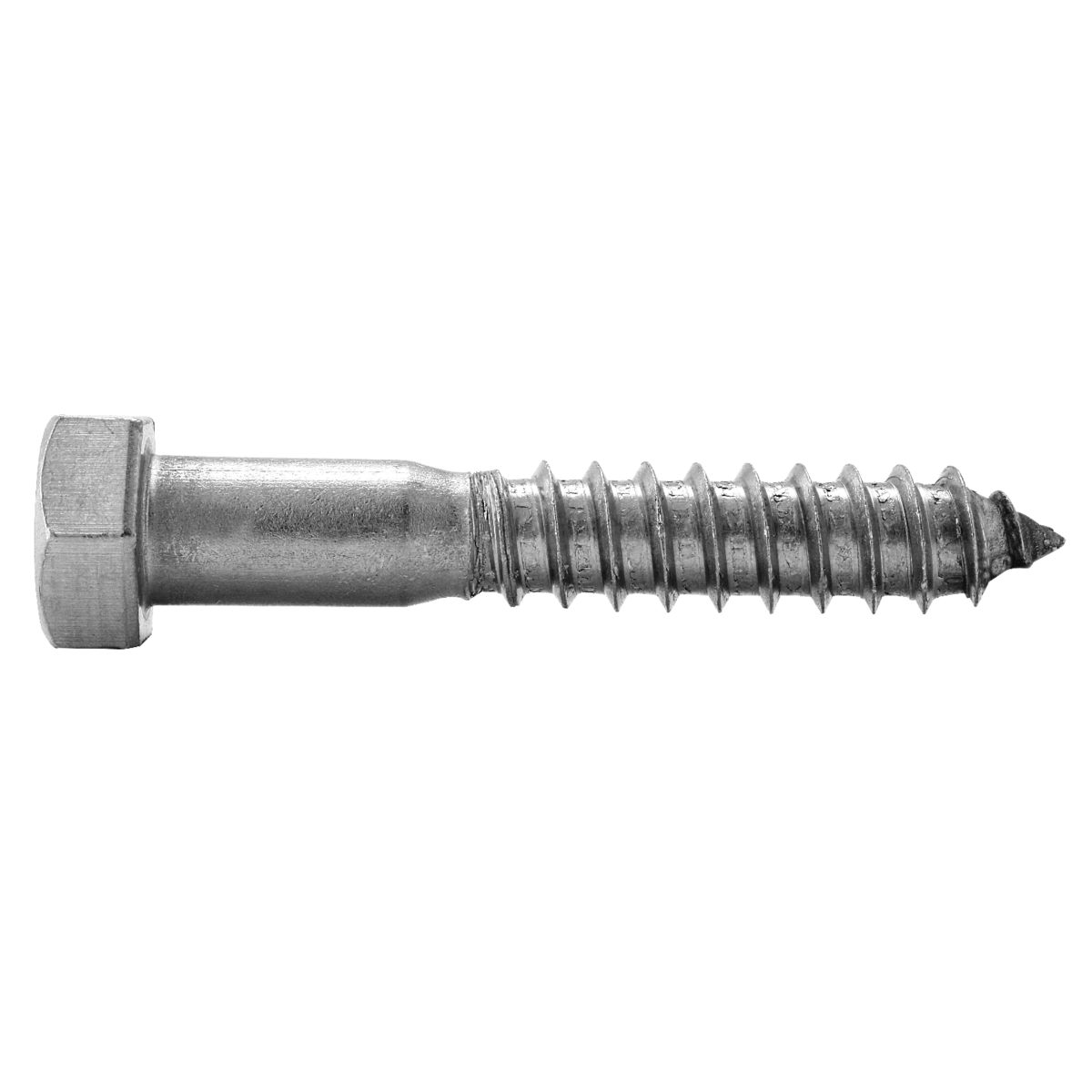 1/2" x 4-1/2" Lag Screws — 18-8 Stainless Steel, 25/PKG