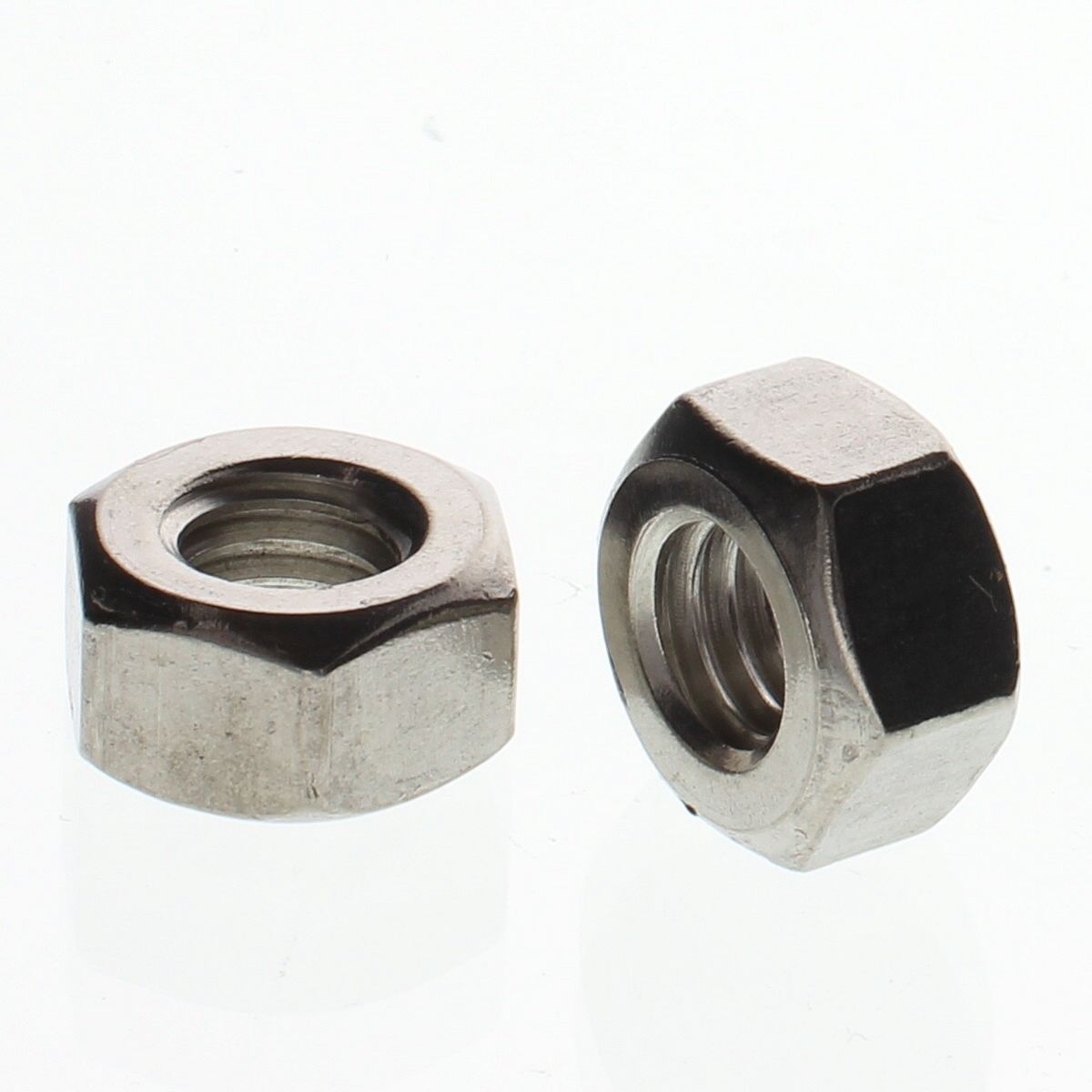 1/2"-12 Finished Hex Full Nuts, British Standard — 18-8 Stainless Steel, 50/PKG