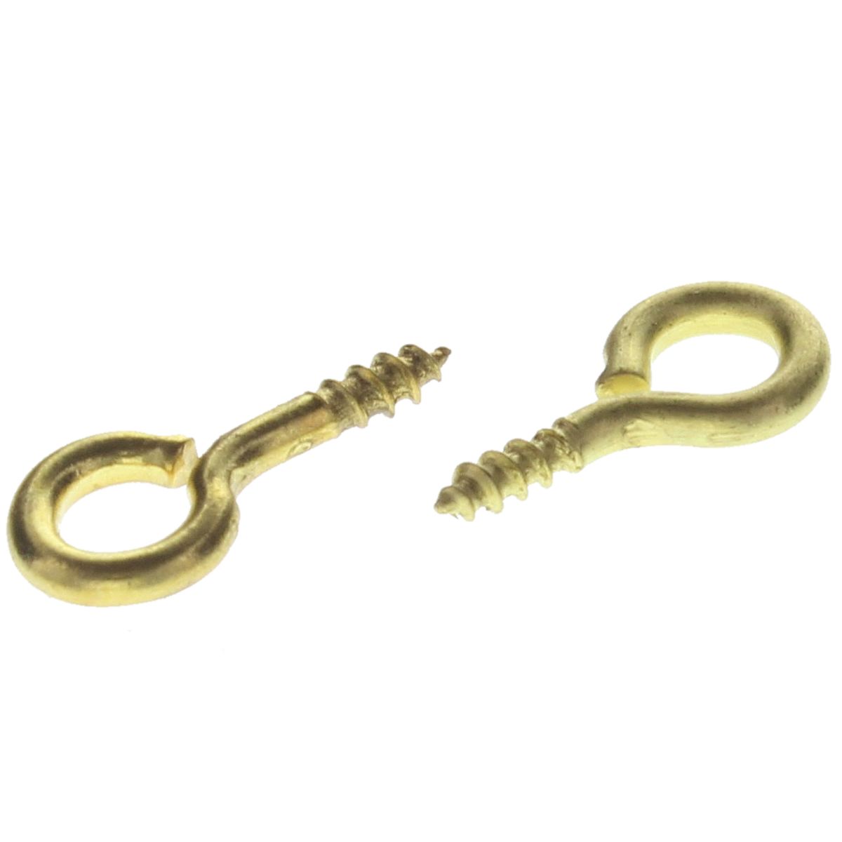 Larson 1216-1/2 .062" x 33/64" Screw Eyes - Brass 100/PKG