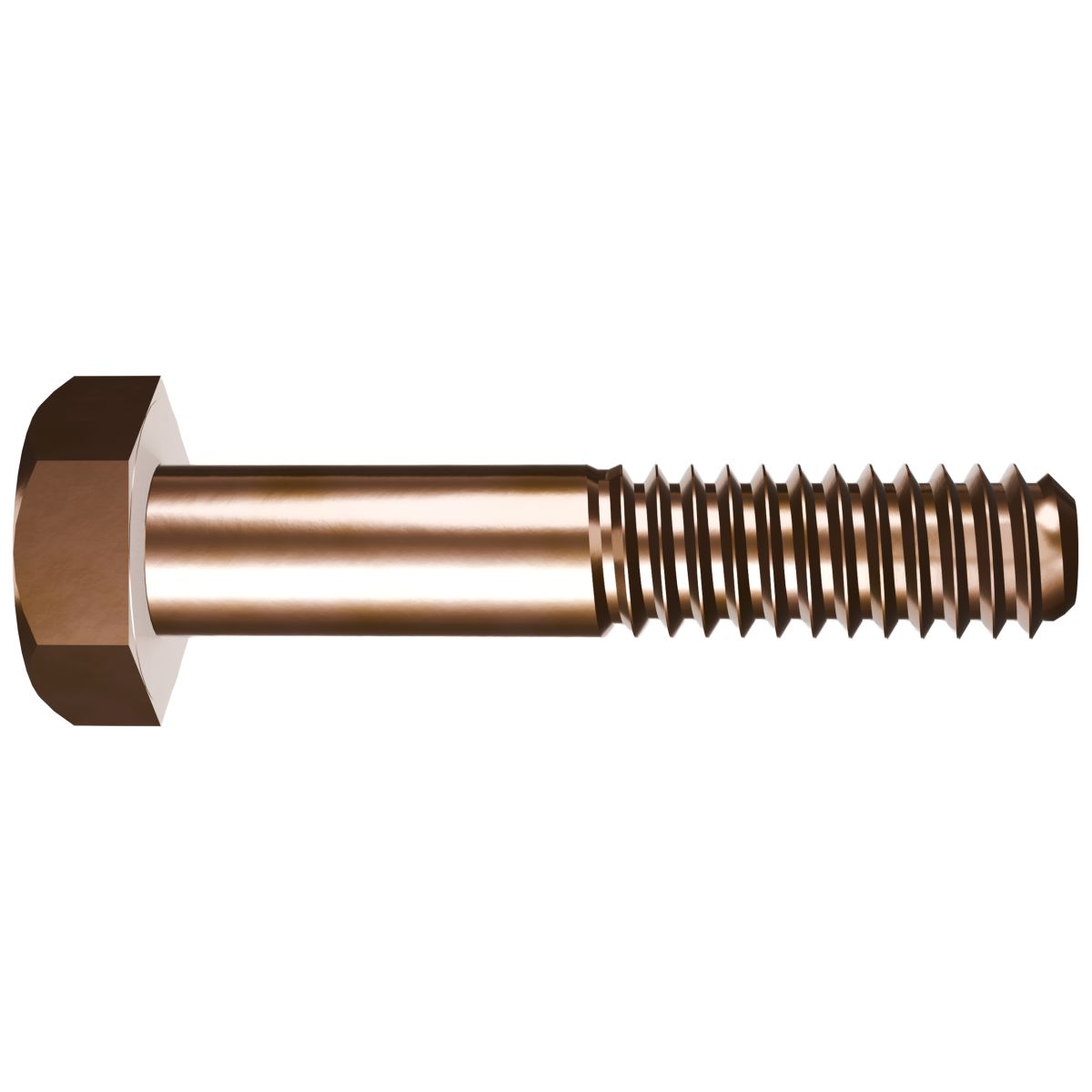 3/8"-16 x 1-1/2" Hex Cap Screws — Silicon Bronze, 100/PKG
