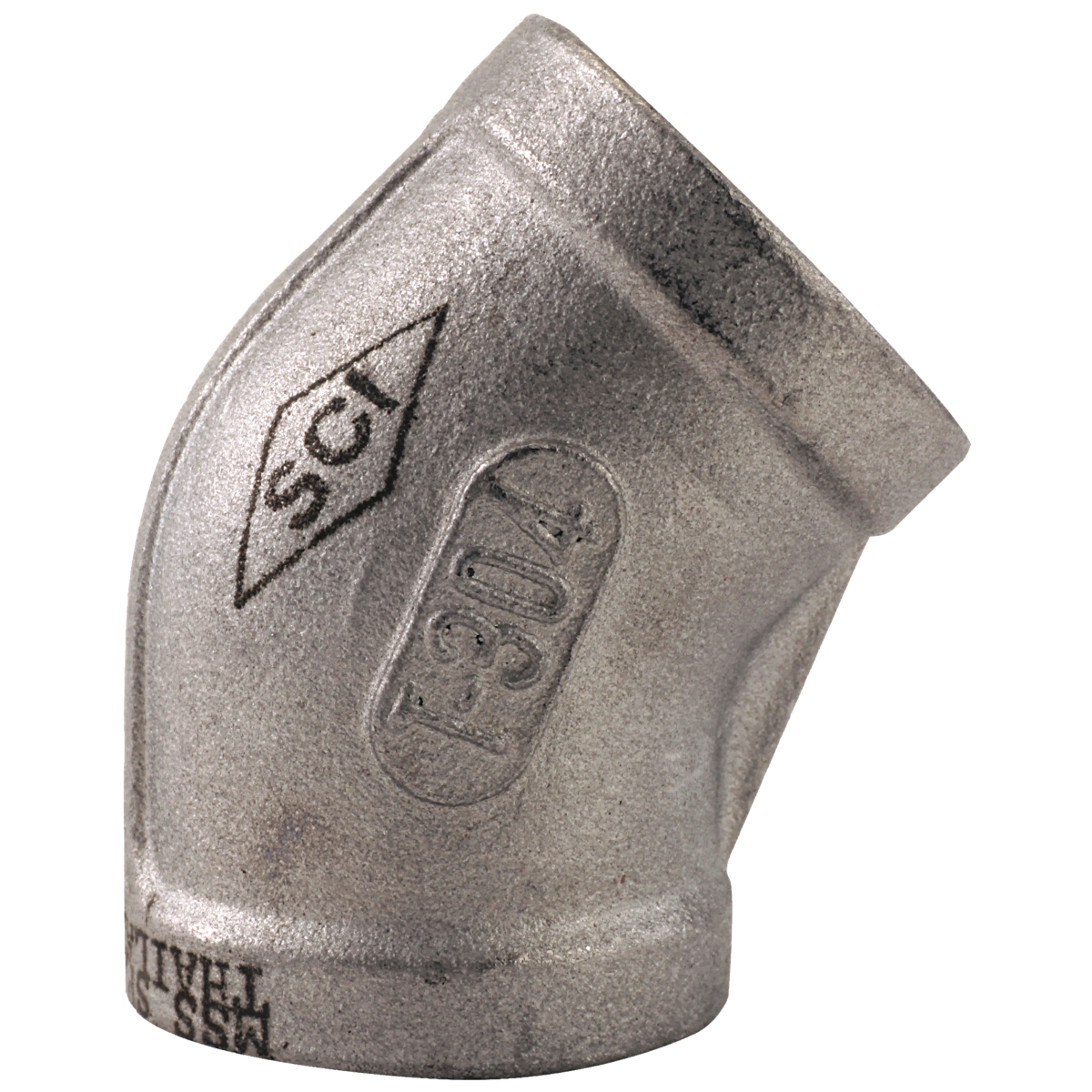 304 Stainless Steel Pipe Fitting 1-1/4" 45° Elbow