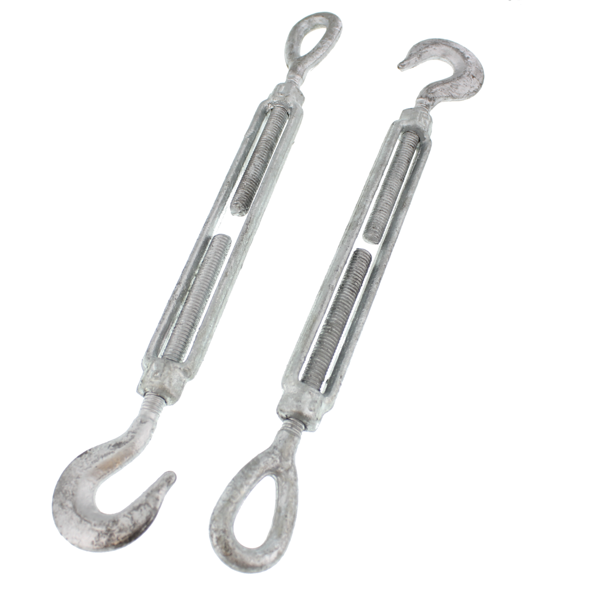 5/16" x 4-1/4" x 9-1/2" Hook & Eye Turnbuckle, Galvanized