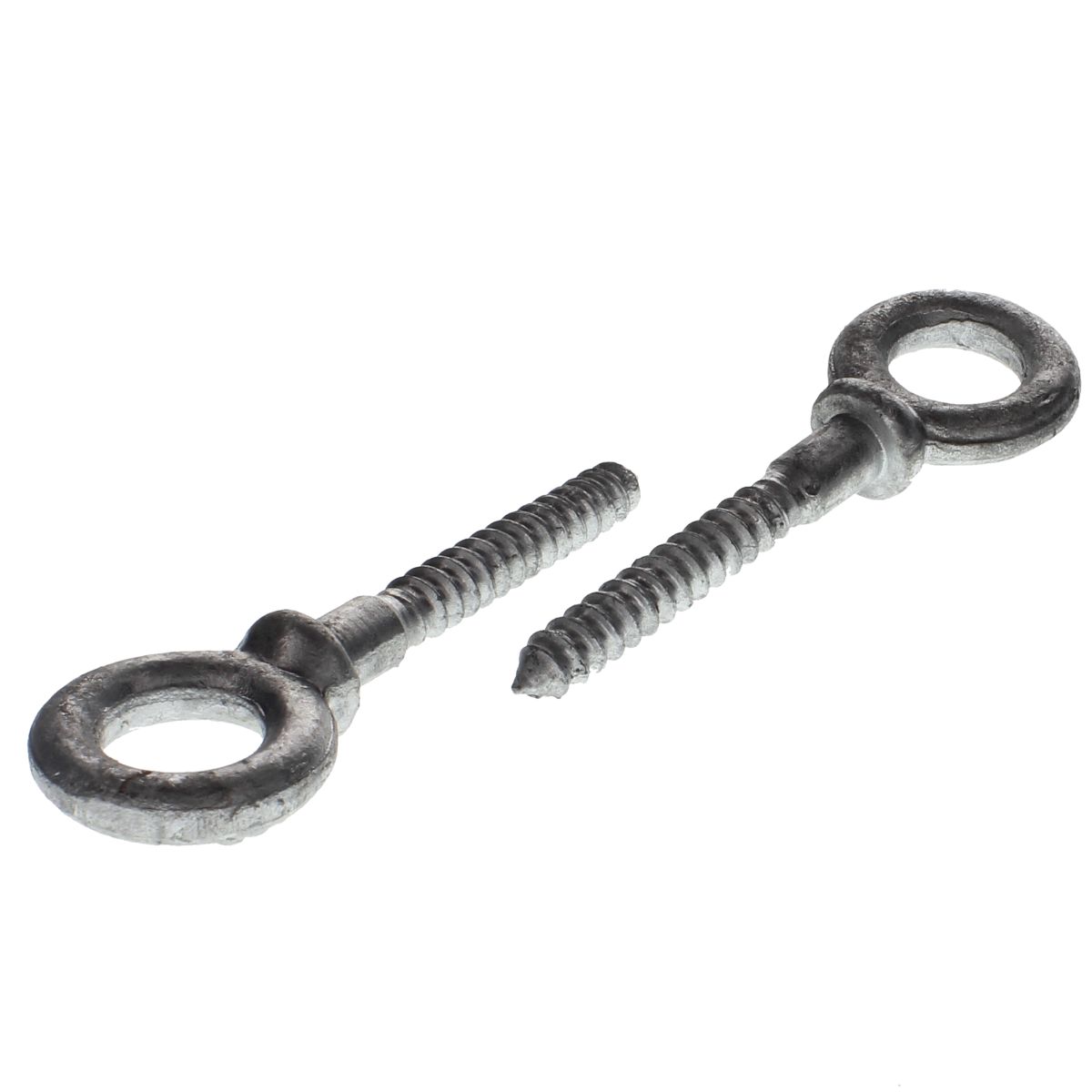 1/4" x 2" Screw Eye Lag Bolts — Galvanized