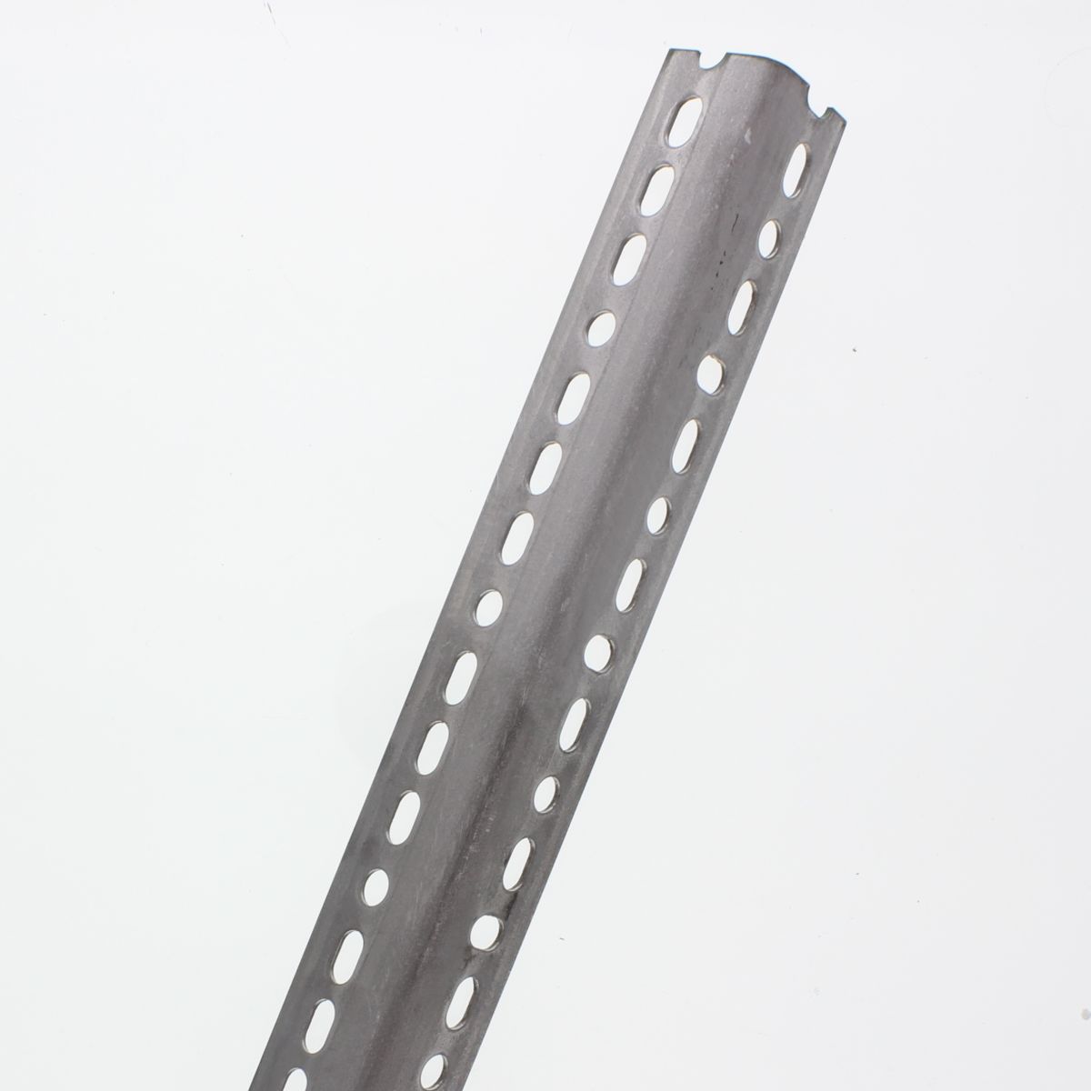 1-1/2" x 1-1/2" x 14 ga. x 36" Slotted Angle Stock — Zinc