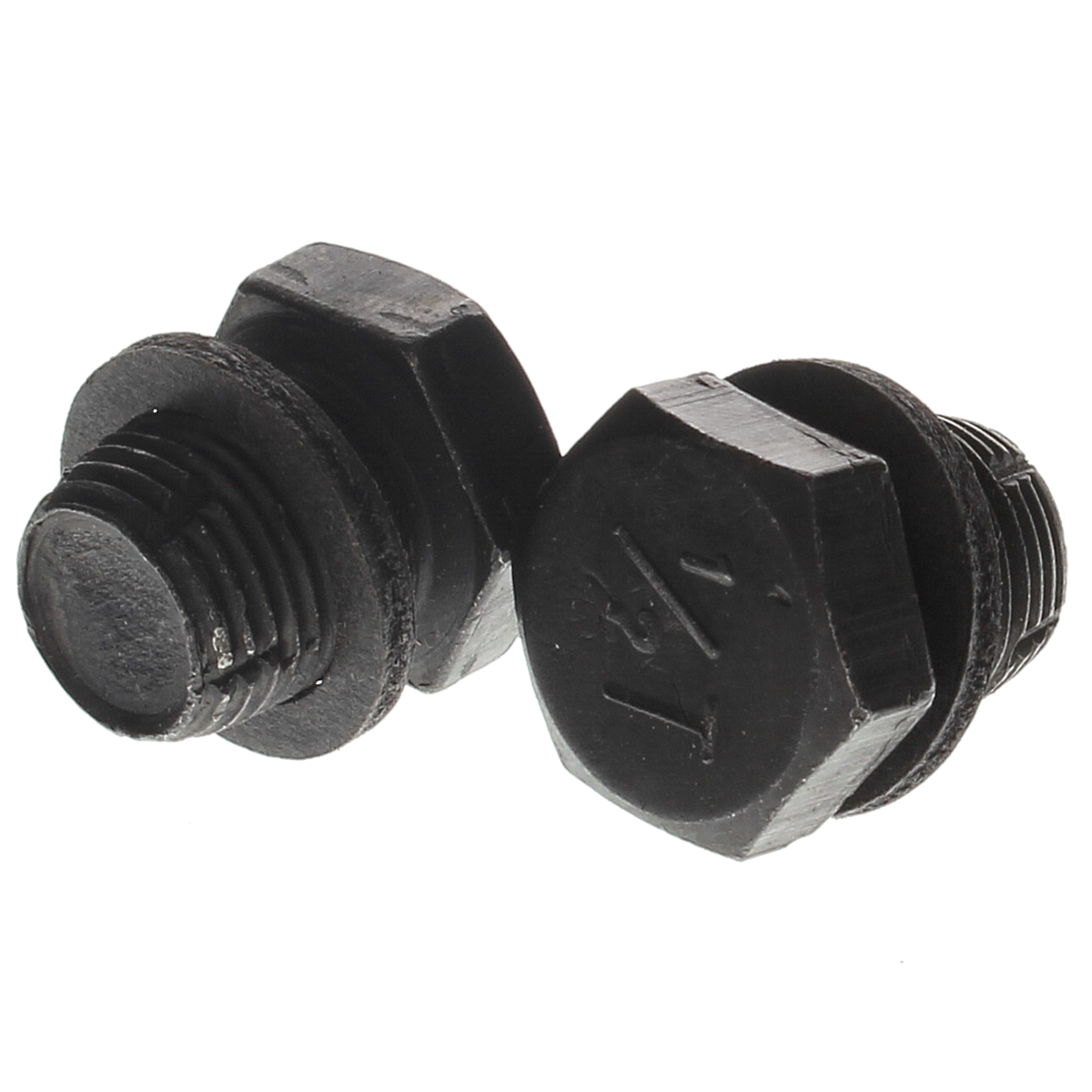 1/2"-20 Drain Pan Plug Zinc Black Triple Oversize