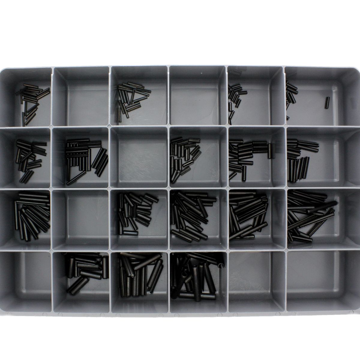 Metric Roll Pins — Steel Drawer Assortment