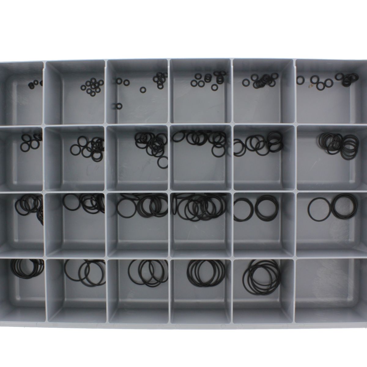 Nitrile Rubber O-Rings — 1/16" Thick Drawer Assortment