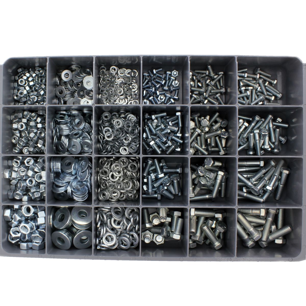 Hex Cap Screws Grade 5 NC Field Kit — Steel, Zinc Drawer Assortment