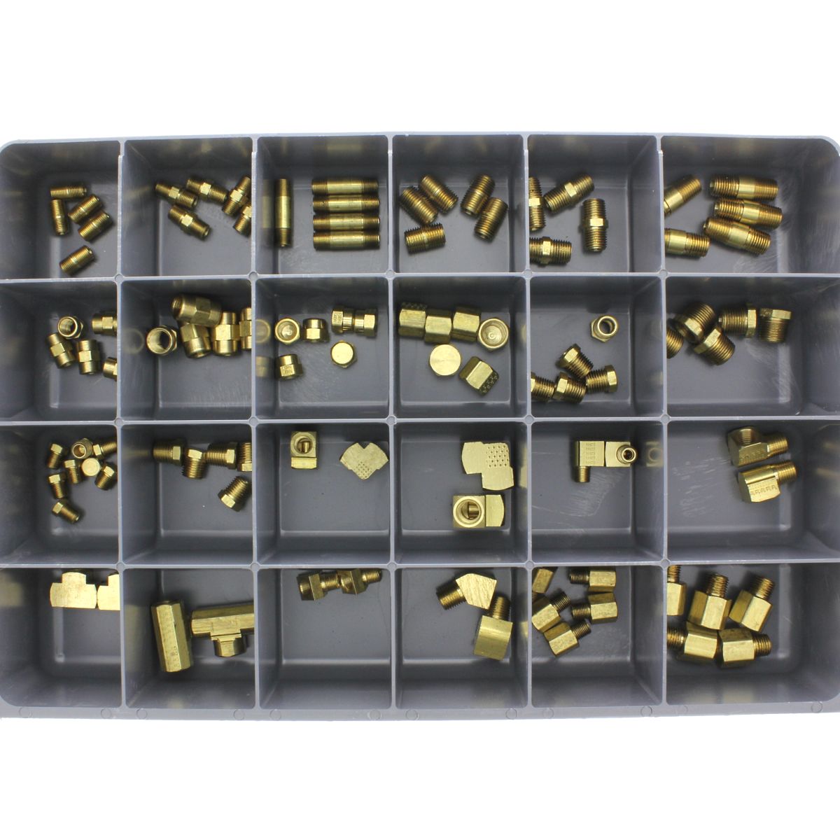 Brass Pipe Fittings — Small Sizes Drawer Assortment