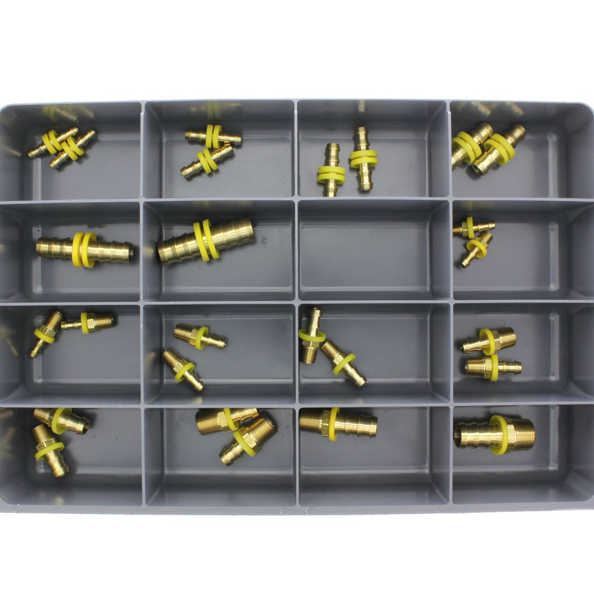 Brass Push-On Fittings Drawer Assortment