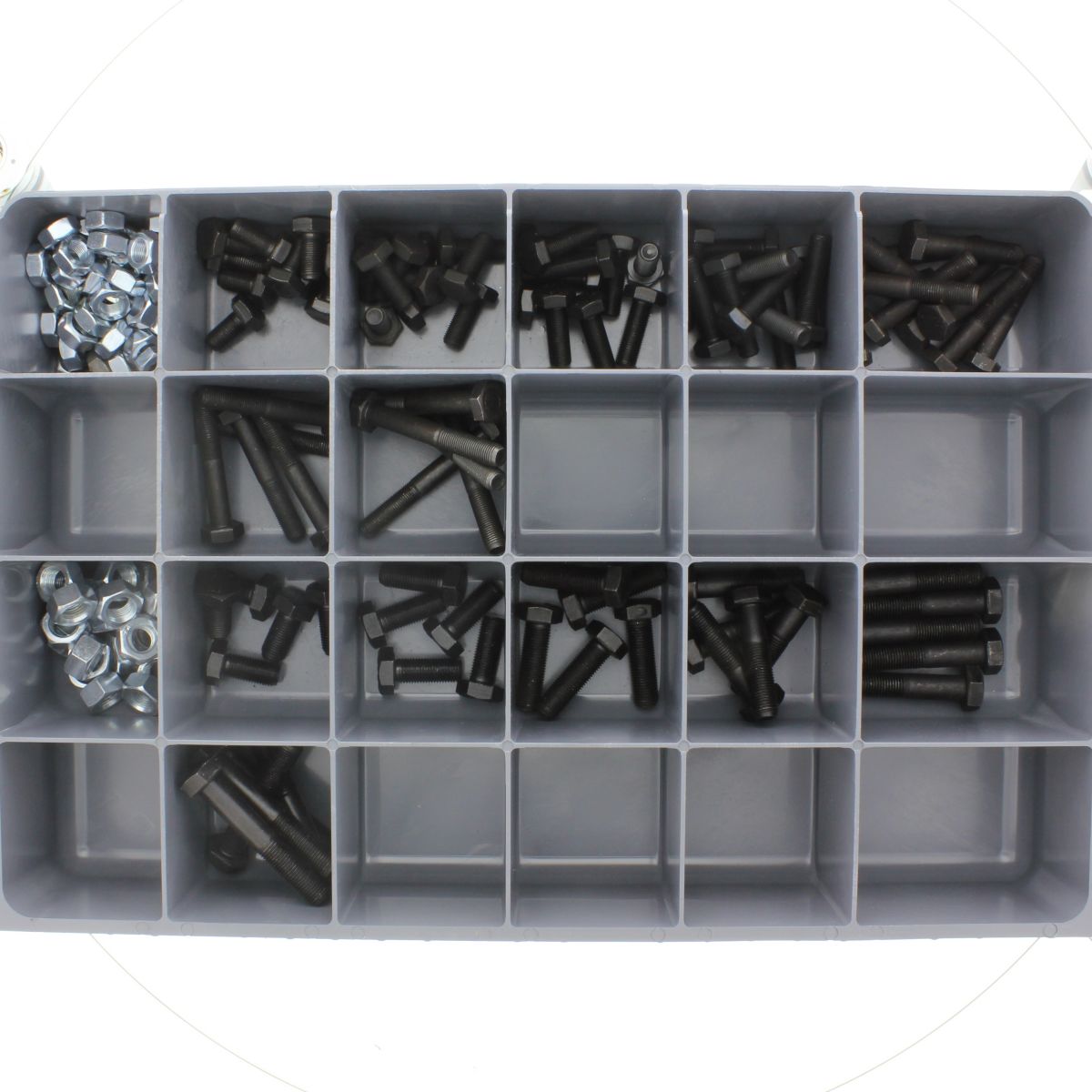 Metric Hex Cap Screws — Class 10.9 Extra Fine — Steel, Zinc Drawer Assortment