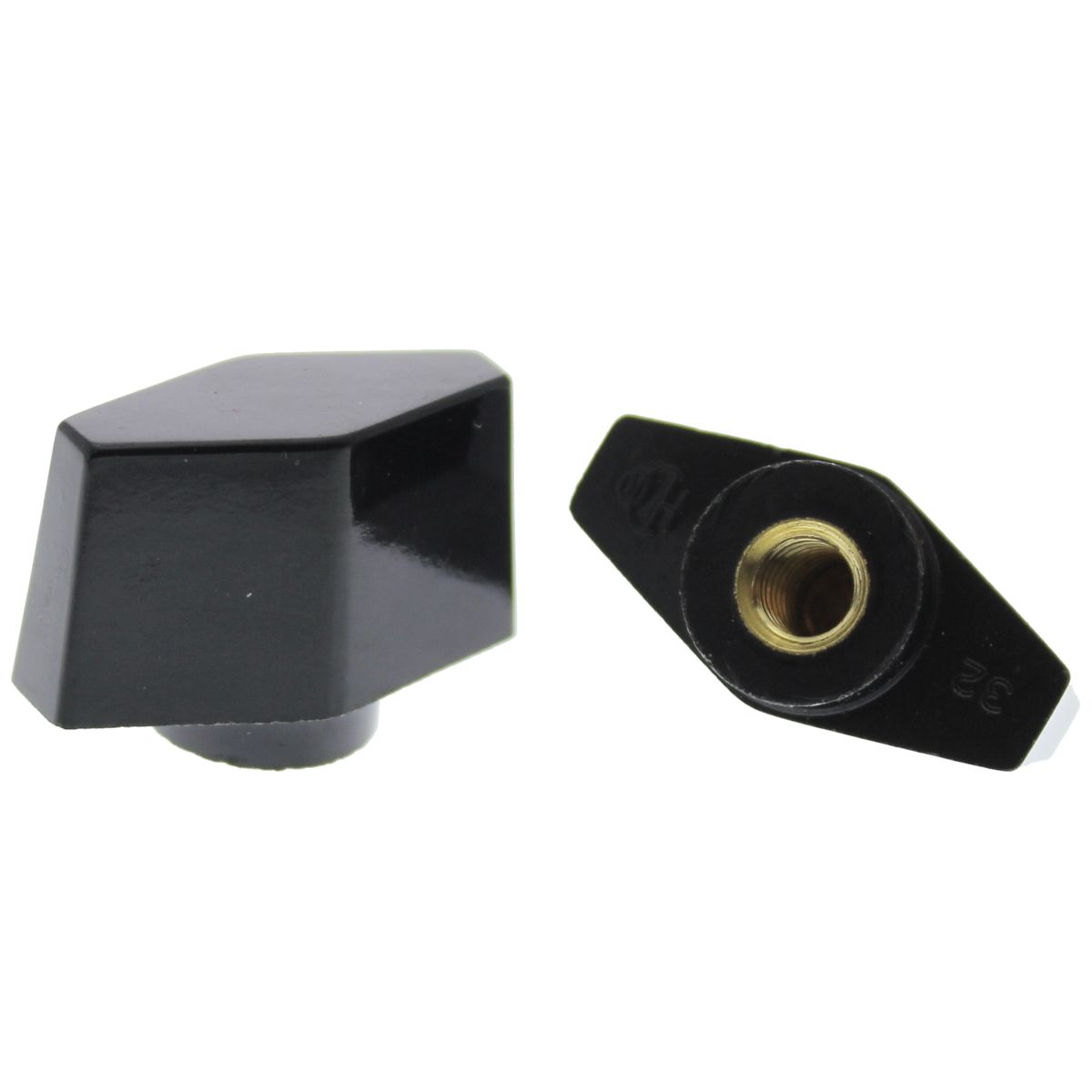 1/4"-20 x 1-1/8" O.D. Female Thread Clamping Knob — Bar