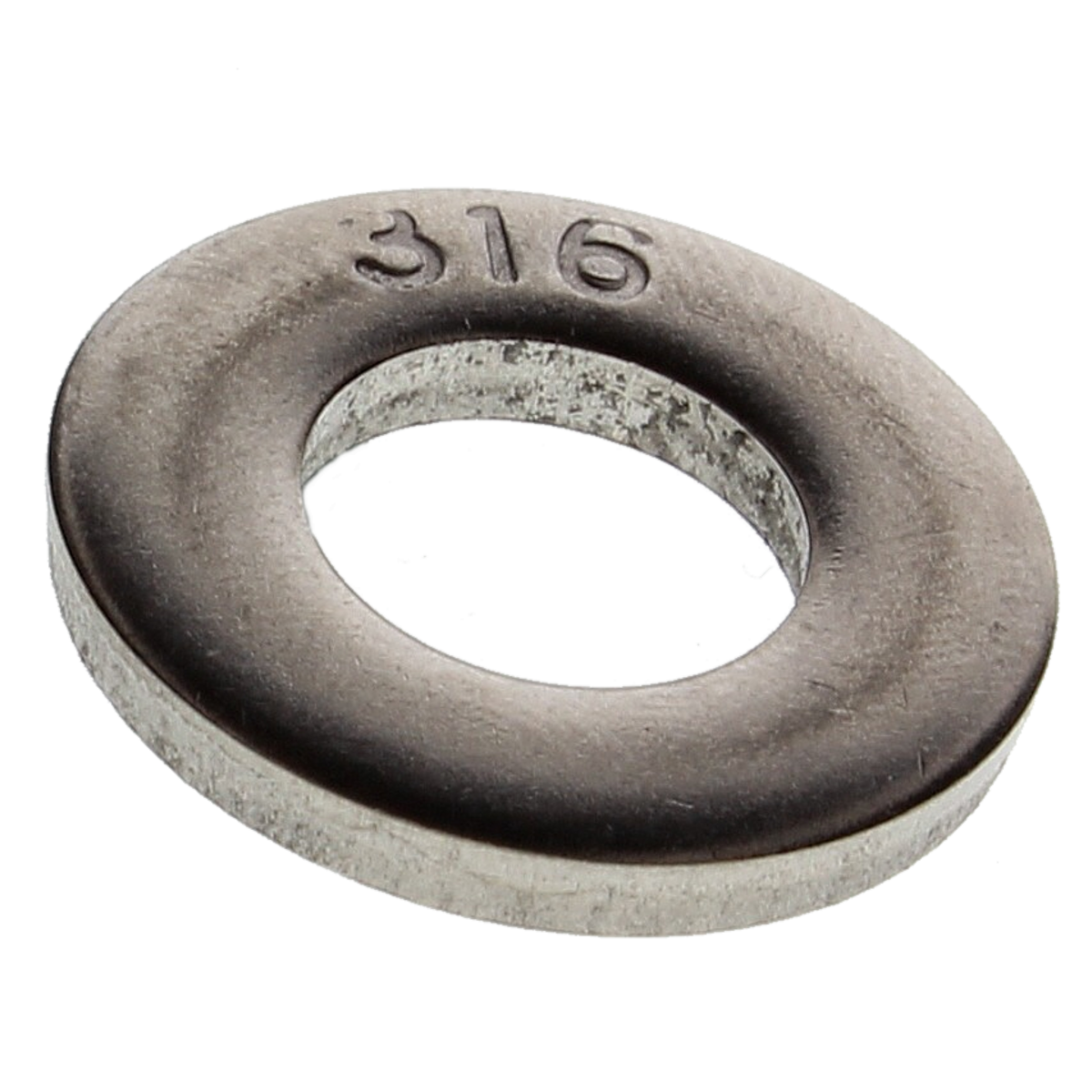 3/8" x .812" x .097/.110" Thick Flat Washers — Type 316 Stainless Steel, 100/PKG