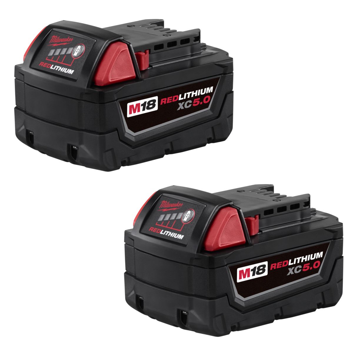 Milwaukee® 48-11-1852 M18™ Redlithium™ XC5.0 Extended Capacity Battery 2/PK