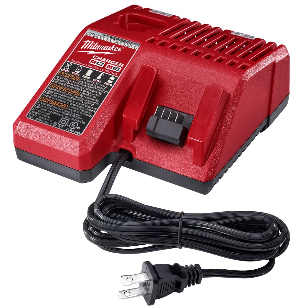 Milwaukee® 48-59-1812 M18 & M12 Multi-Voltage Battery Charger