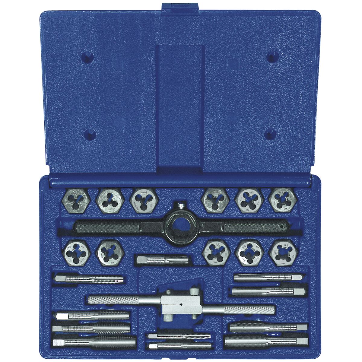Irwin® Hanson® Fractional Tap and Hex Die Set — 24 pc.