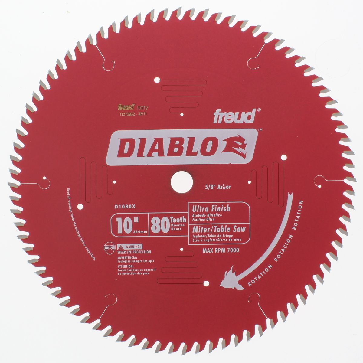 Diablo 10" x 80T 5/8" Circular Saw Blade