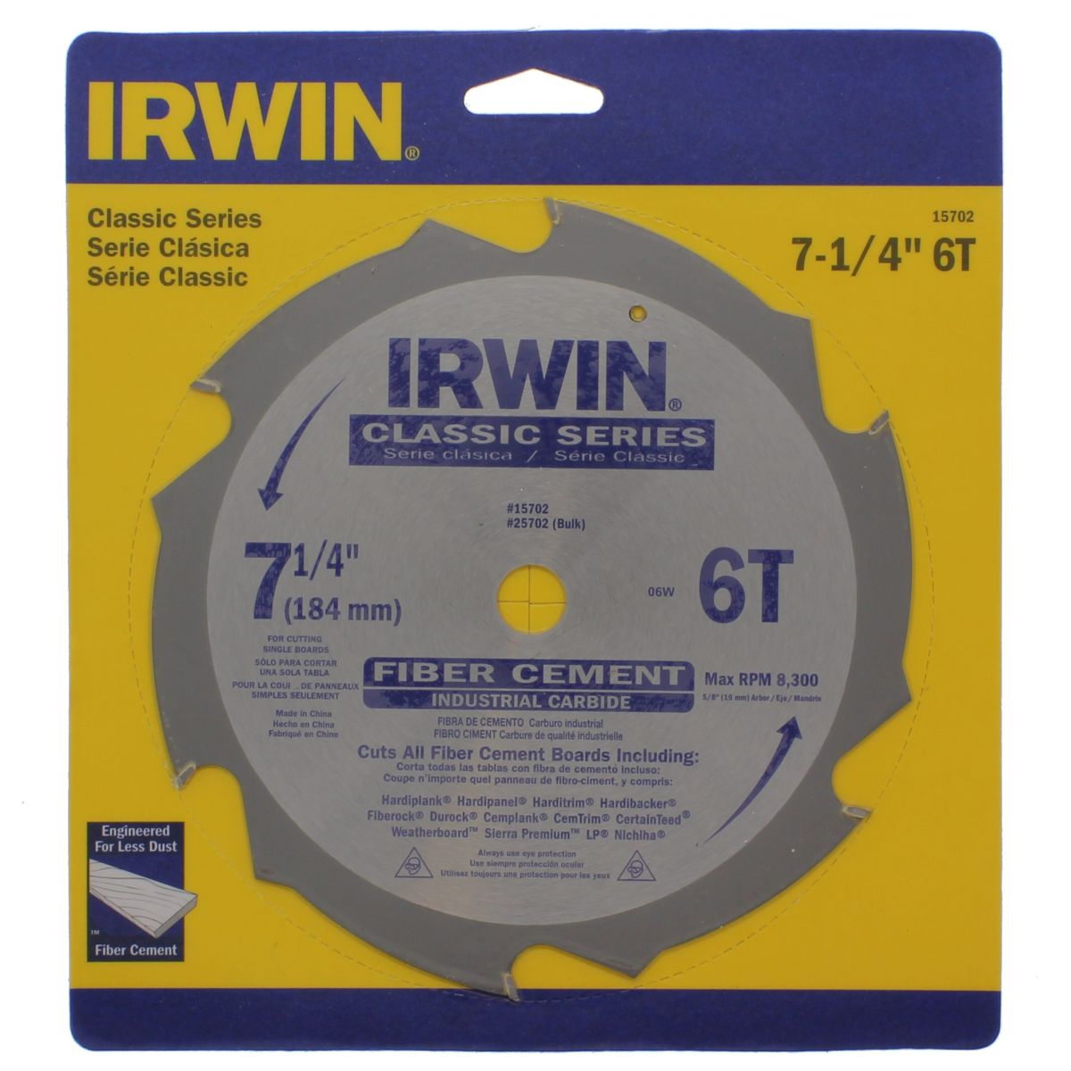 Irwin® 7-1/4" x 6T Circular Saw Blade