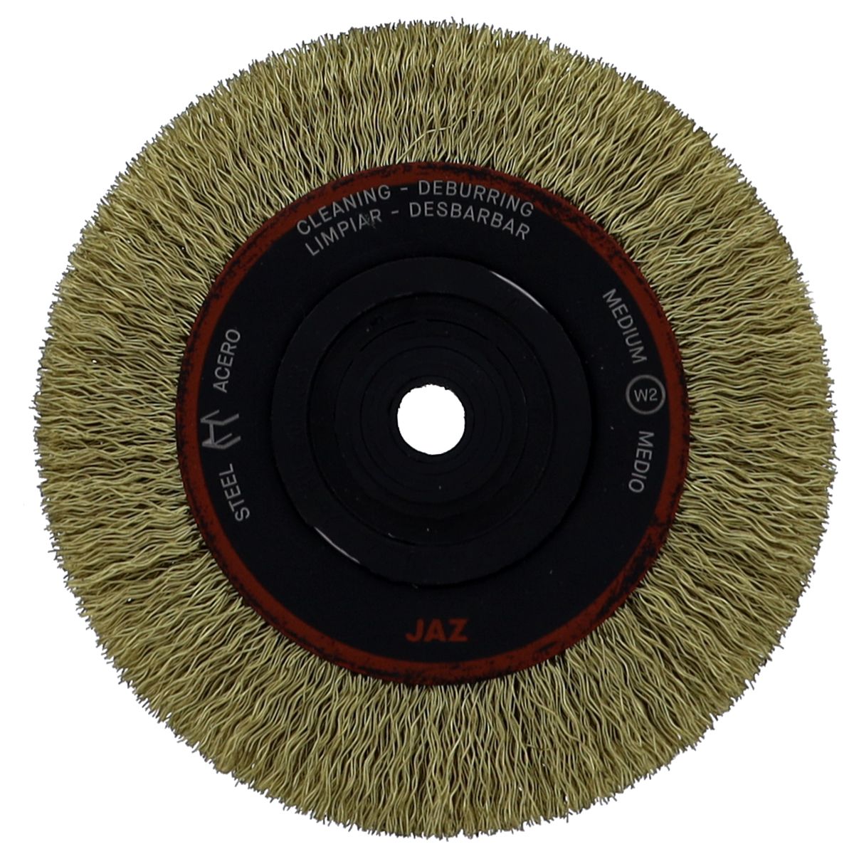 6" x 1" x 1/2"-2" Arbor .016" Crimped Wire Wheel — Steel