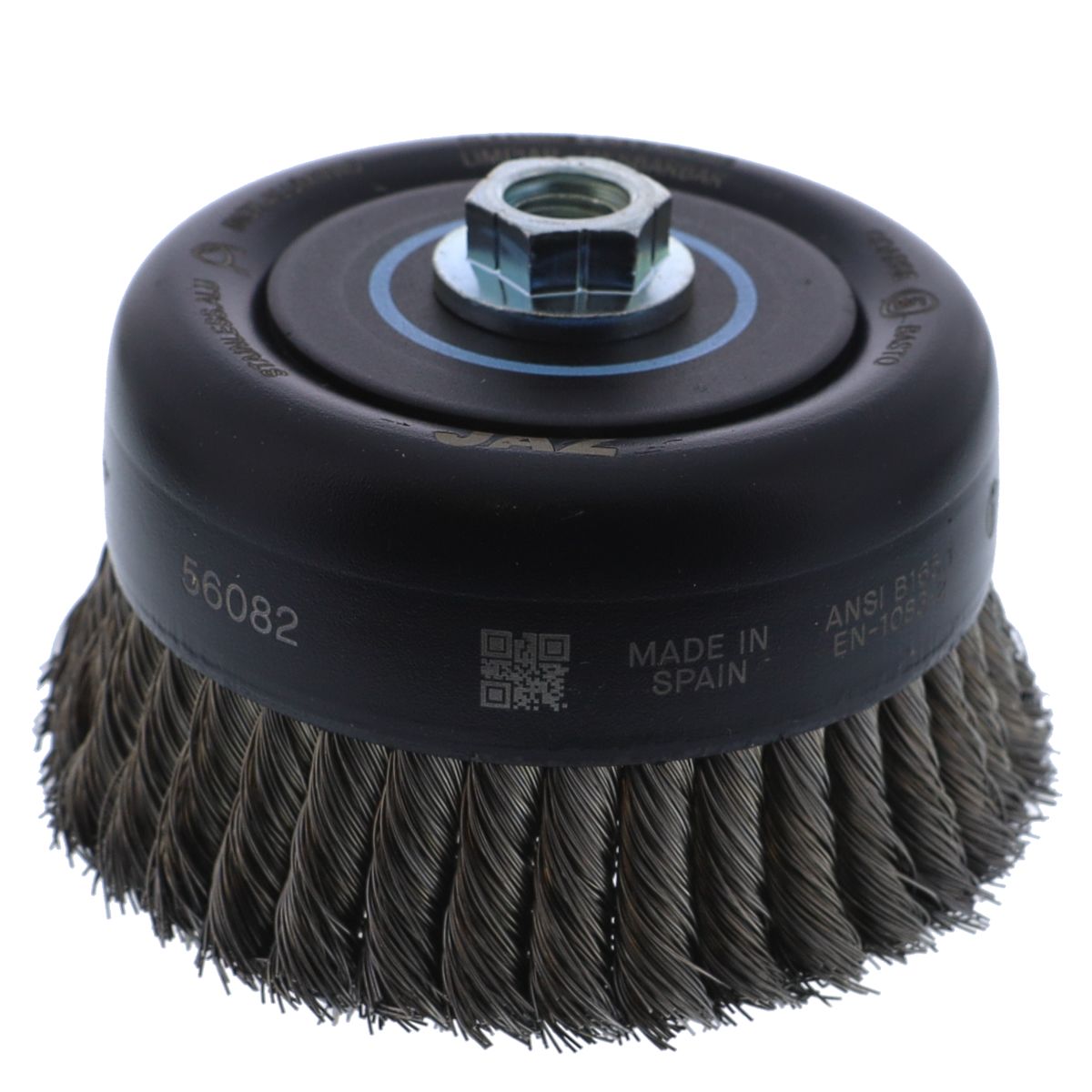 6" x 5/8"-11 Arbor .020" Knot Wire Cup Brush — Stainless