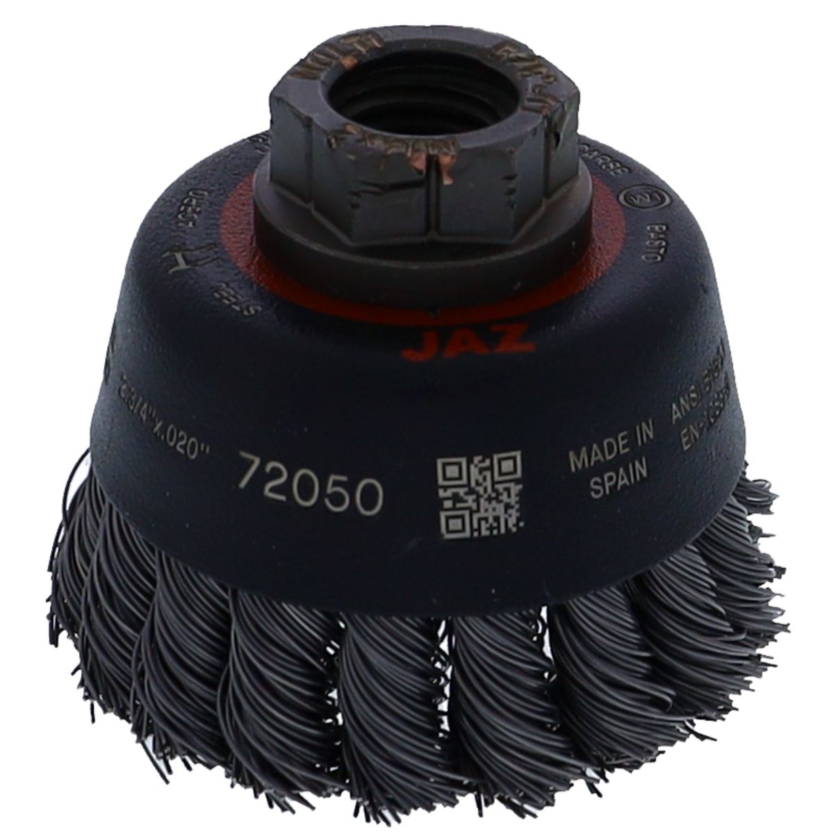 2-3/4" x M14-2.00 Arbor .0020" Mini-Grinder Knot Wire Cup Brush — Steel