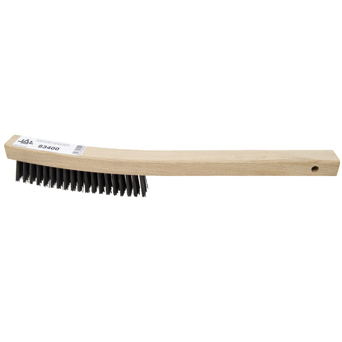 13-3/4" 4 x 18 Curved Handle Wire Scratch Brush