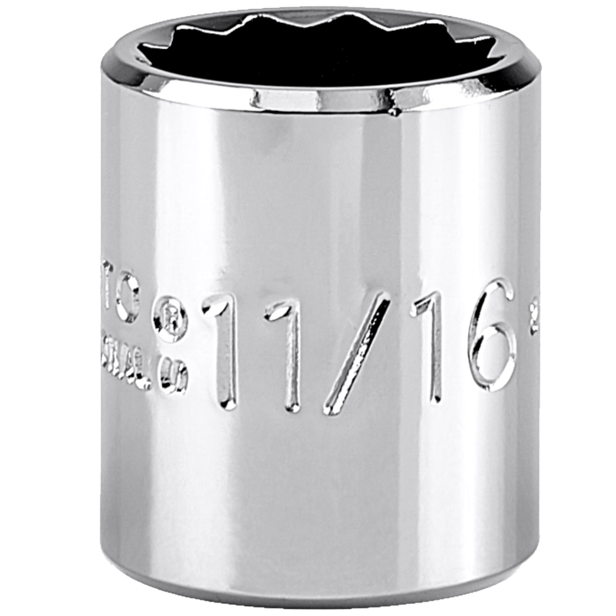 Proto 11/16" 12 Pt. Standard Length Socket — 3/8" Drive