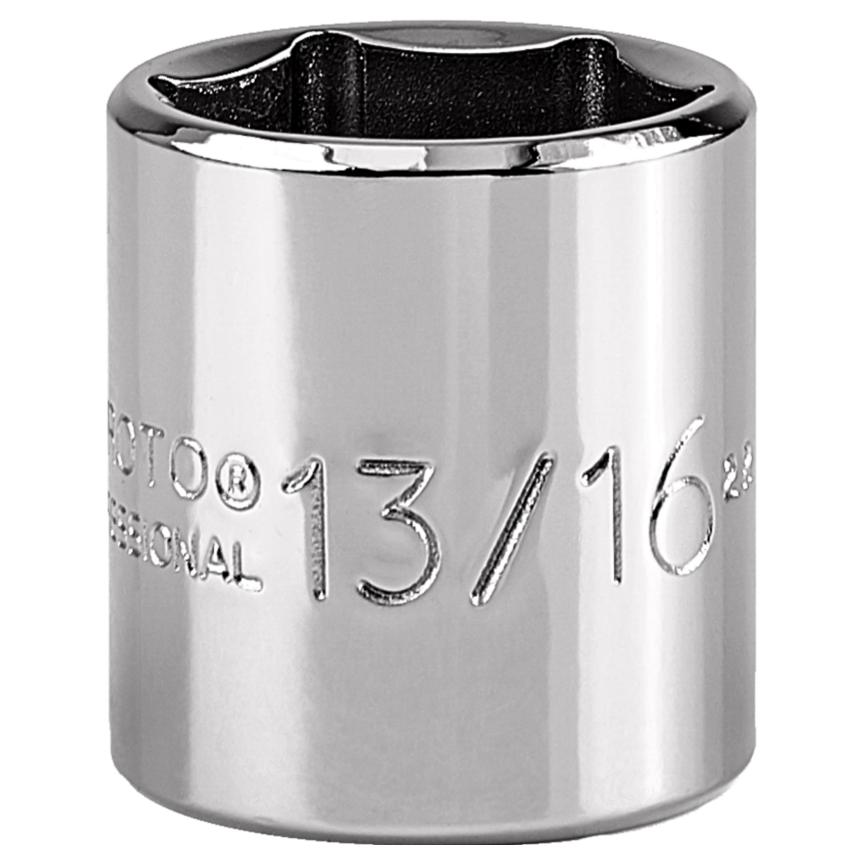 Proto 13/16" 6 Pt. Standard Length Socket — 3/8" Drive