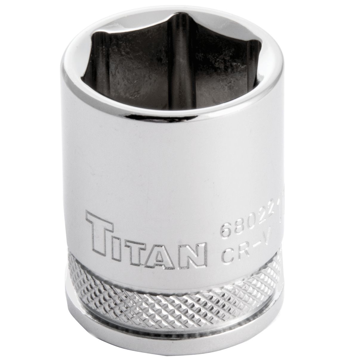 Titan 68022  11/16" 6 Pt. Standard Length Socket - 3/8" Drive