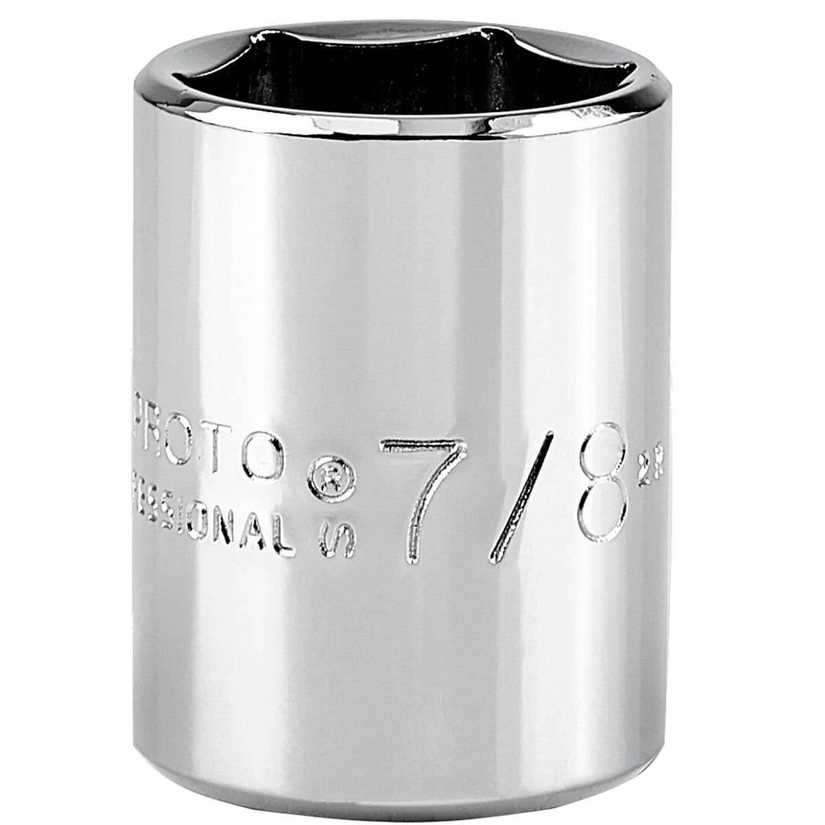 Proto 7/8" 6 Pt. Standard Length Socket — 1/2" Drive
