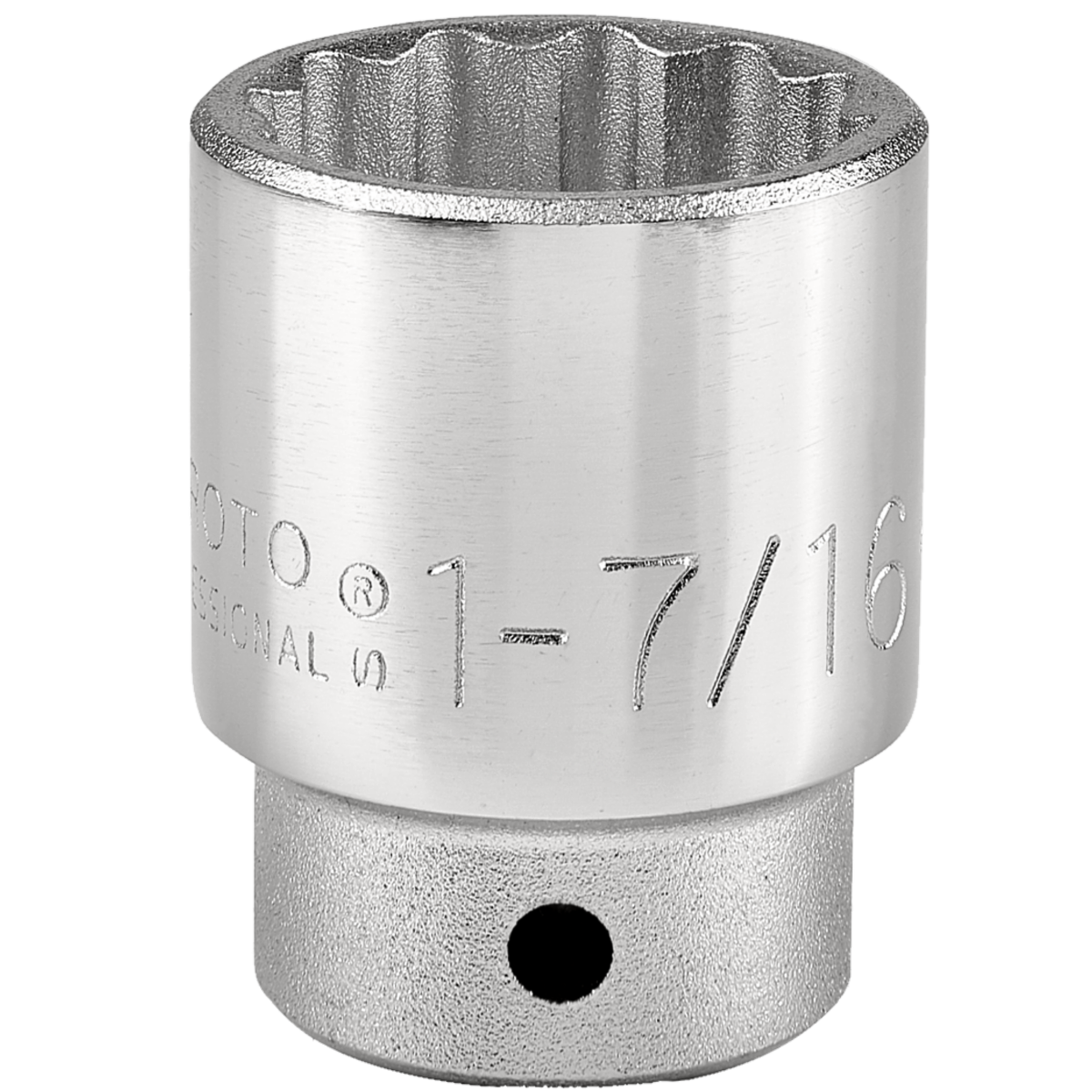 Proto 1-7/16" 12 Pt. Standard Length Socket — 3/4" Drive