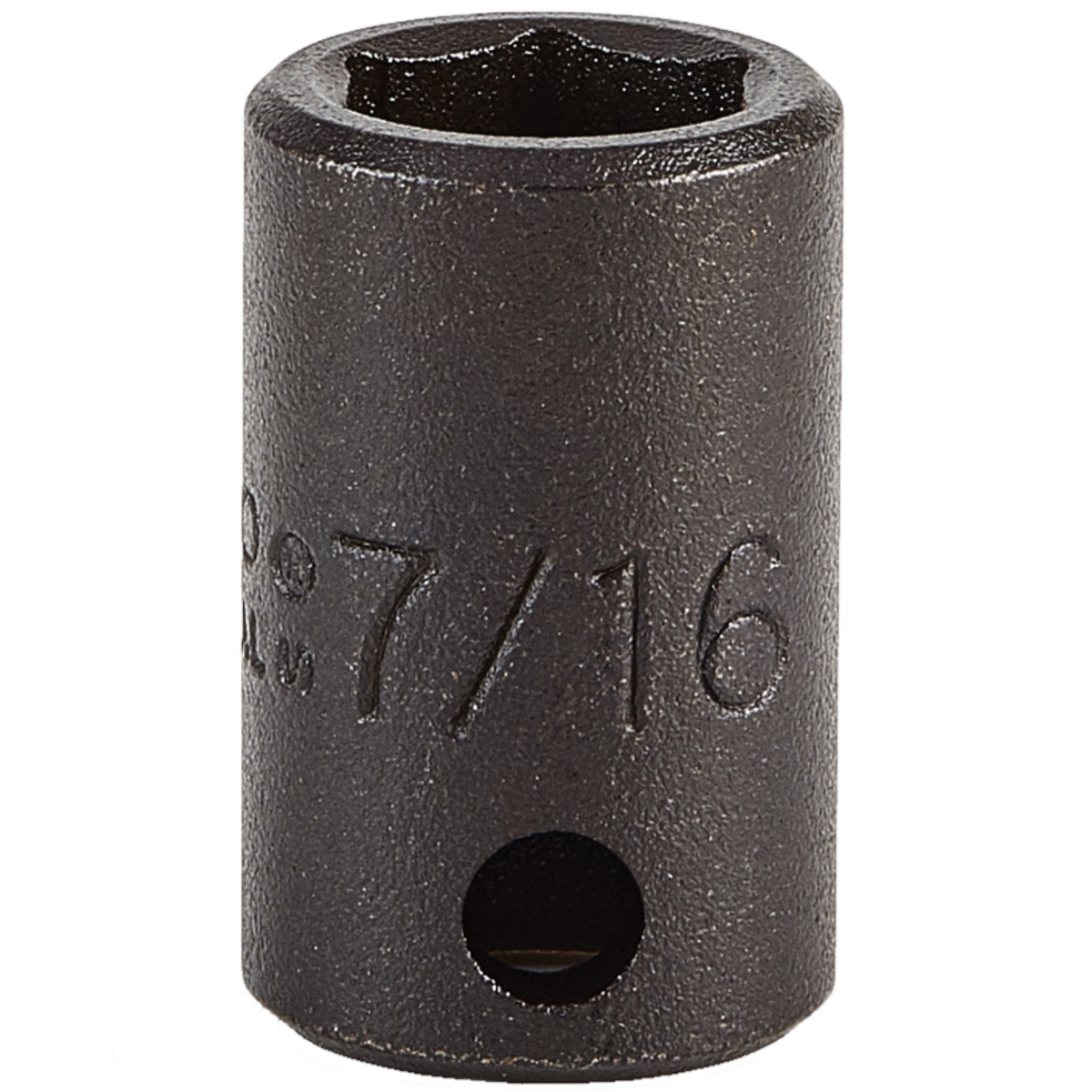 Proto 7/16" 6 Pt. Standard Length Impact Socket — 3/8" Drive