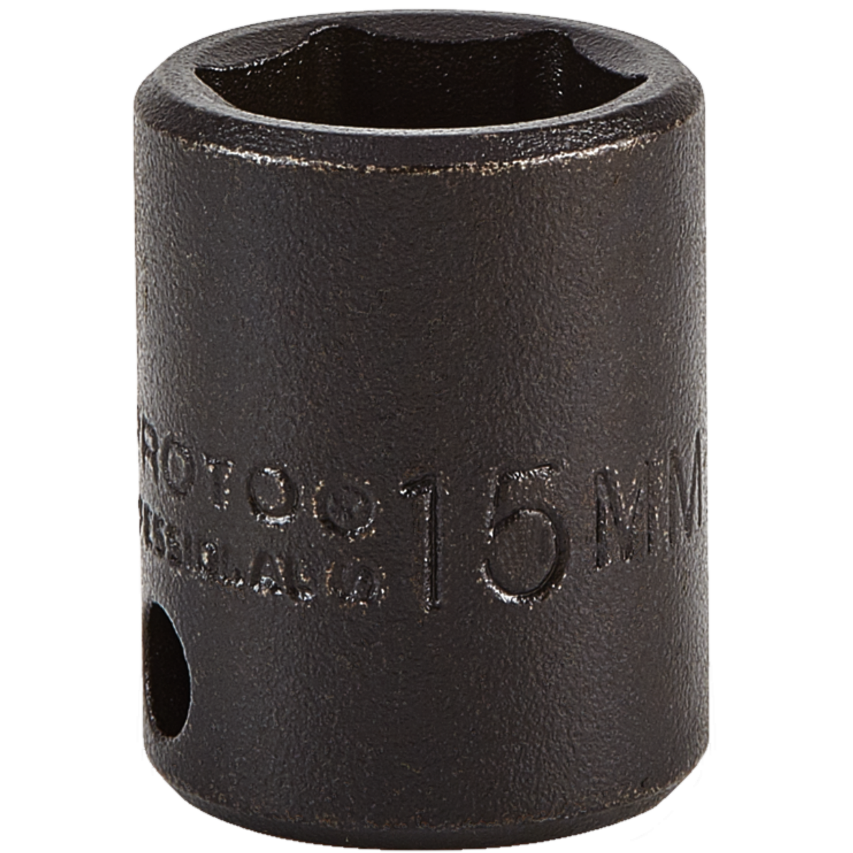 Proto 15 mm 6 Pt. Standard Length Impact Socket — 3/8" Drive