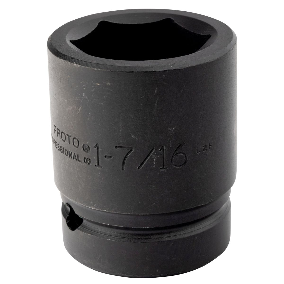 Proto 1-7/16" 6 Pt. Standard Length Impact Socket — 1" Drive