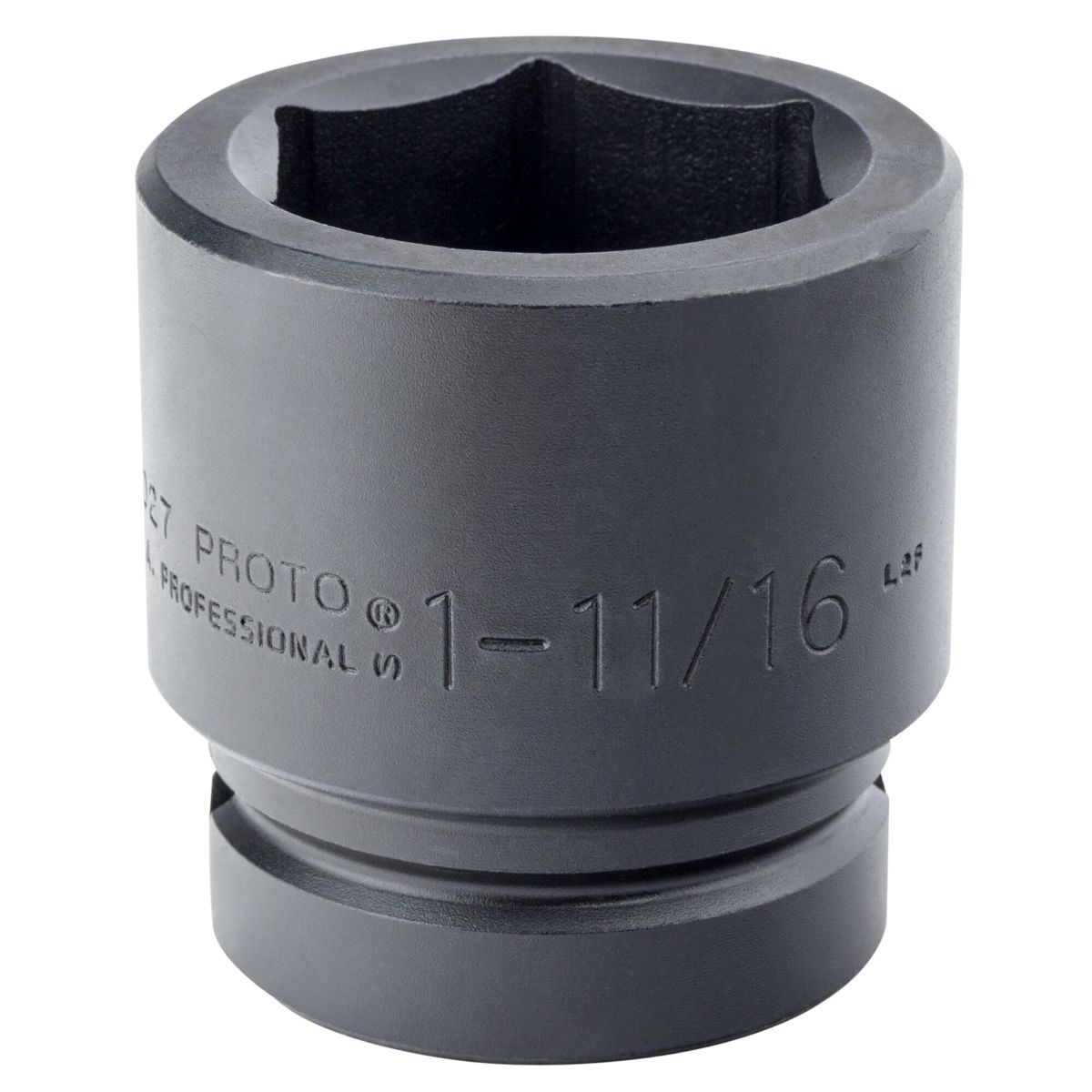 Proto 1-11/16" 6 Pt. Standard Length Impact Socket — 1" Drive