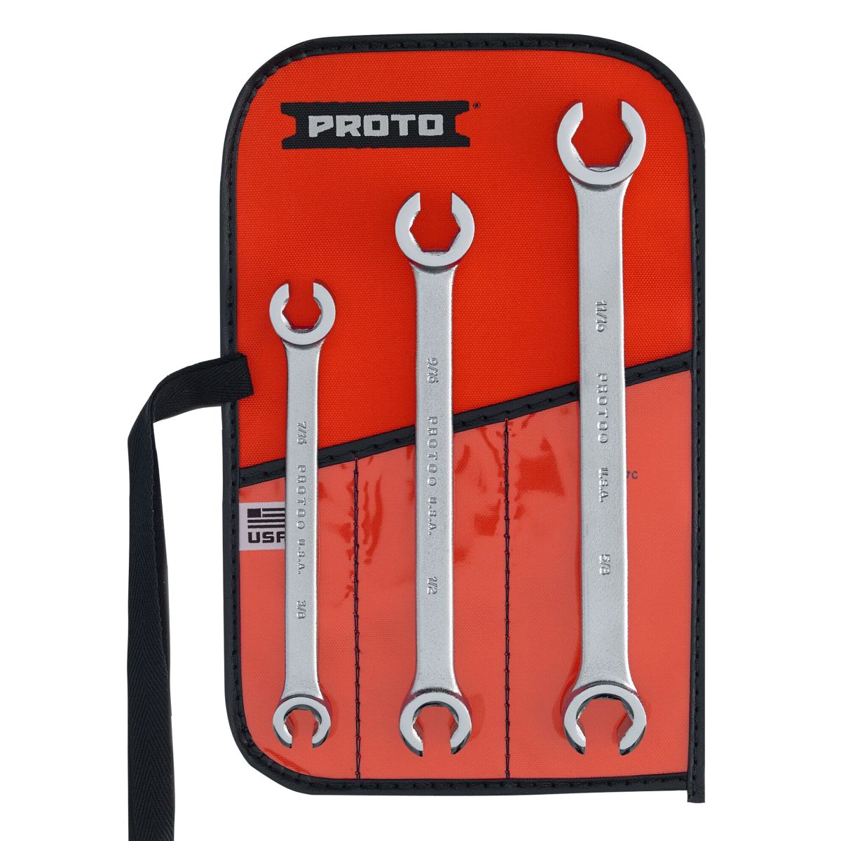 Proto Double End Flare Nut Wrench Set — 3 pc.