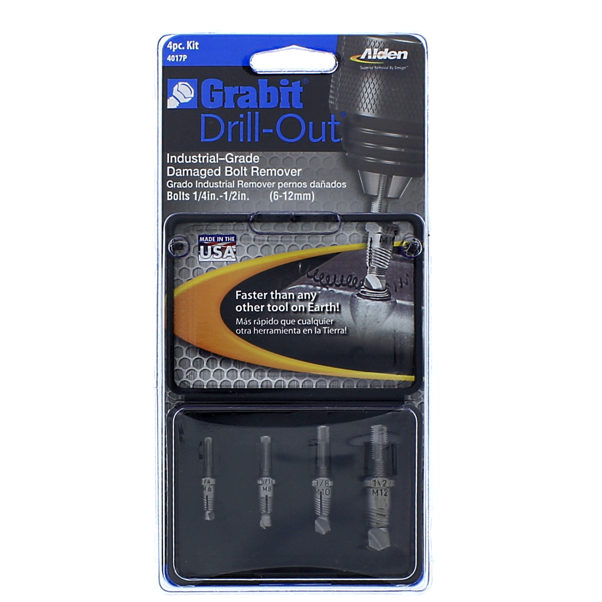 Alden 1/4", 5/16", 3/8" & 1/2" Screw Extractor