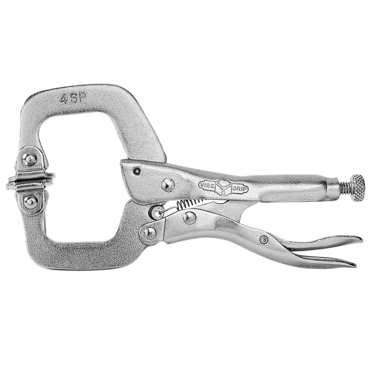 Vise-Grip® 4" Locking C-Clamp Pliers With Swivel Pads